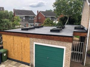 Flat Roof Garage Peterborough with Skylights